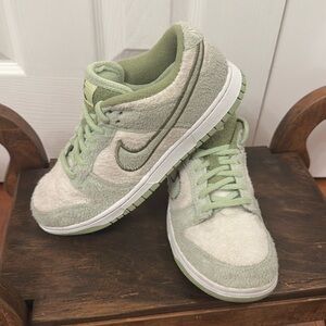 Fleece Honeydew Nike Dunks